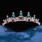 Elegant European Bridal Crown Headband Baroque Wedding Crown Crystal Accessories