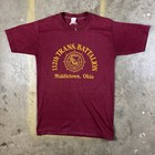 True Vintage 1980s Military Graphic T-shirt Small Ohio Army American Made In Usa
