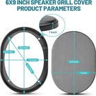 2 Pack 6  9    Car Speaker Mesh Grill Subwoofer Protector Case W  Mounting Screws