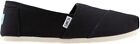 Woman s Toms Alpargata Canvas Slip-on Black Us Size Brand New 100  Authentic