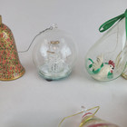 Mixed Lot Of 8 Vintage Christmas Ornaments 2 Glass 1 Hershey s Kiss Metal Star  