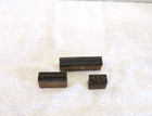 Vintage Letterpress Wood Metal Copper Printing Type Blocks Stamps Three Pieces