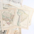 Large Collection Of 17th-19th Century European Maps Some Colored - Some Military
