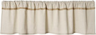 Cotton Linen Valance For Windows With Burlap Lace Trim Rustic Farmhouse 12 In   
