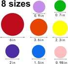 264 Pieces Polka Dot Wall Decals Circles Decals For Wall Vinyl Dots Stickers Set