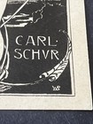 1900 Willy Bardeker Signed W B Bookcase For Carl Schur  Excellent Condition 