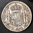 1808 Mo-th Silver Mexico Spanish Colony 8 Reales Coin