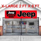 Jeep Flag Banner 2x8 Ft Garage Car Show Wall Gift New   Man Cave Free Shipping