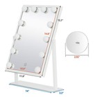 Hollywood Makeup Mirror Vanity Mirror With Lights Stage Dimmer Led Bulbs 