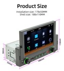 6 2in Single 1 Din Car Stereo Fm Mp5 Player Carplay Radio Bluetooth Touch Screen