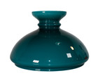 New Nos Green Glass Oil Hurricane Student Desk Cased Lamp Shade 9  Fitter 228mm