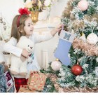 20 Inches Letter Embroidered Christmas Stocking personalized Light Blue Velve   