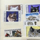 Worldwide Animal Stamps Lot In Stock Page Reptiles  Cats  Dogs  Horned   More