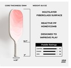 Circe Cielo Pickleball Paddle - Blush 8oz Usap Approved