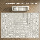 2 x8  Washable Runner Rug Hallway Kitchen Entryway Rug Bedroom Carpet Beige