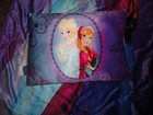 Disney Frozen Sleeping Bag W pillow Blue purple  Elsa anna  54  X 29 