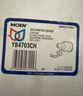 Moen Decorator Series Double Robe Hook Polished Chrome   Brass  Yb4703ch Bath
