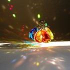 Louliqigift 12pcs Prisms Hanging Crystals 38mm Multicolor Bauhinia Mix-color