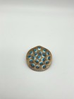 Vintage J  Tostrup Norway Sterling Silver Blue Enamel Brooch  Pin  j1
