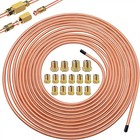 Copper Nickel Brake Line Tubing Kit 3 16 Od 25 Ft Coil Roll All Size Fittings