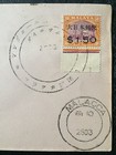 Malaya 1944 Japanese Occupation Selangor  1 50 On 30c Unaddressed Cover M2086