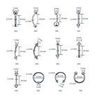 84pcs Body Septum Piercing Kit 14g 16g Tools For Nose Tongue Lip Ear Eyebrow Bel