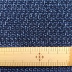 Vintage Japanese Kurume Kasuri Indigo Cotton Haori Sleeve Fabric 34x110cm