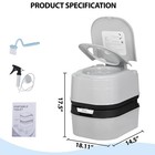 Hsm 6 4 Gallon Waste Tank Portable Toilet For Camping Rv Boating Fishing Indoor