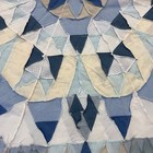 Handmade Winter Alaska Cotton Fabric Queen Size Patchwork Quilt Top topper