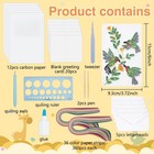 20 Sets Paper Quilling Kit 5 Styles Birds Animals Greeting Card Making Diy