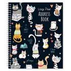 Large Print Address Book  56 Pages  7    X 8 5    Spiral Bound Contact Organizer