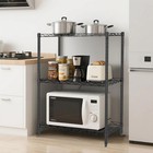 3-shelf Adjustable Heavy Duty Steel Wire Rack Storage Shelving Organizer For Kit