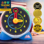Learning Clock - Educational Talking Learn To Tell Time Teaching Toy With Quiz A