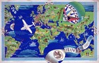 Lucien Boucher Air France 1939 World Air Network Map Art Poster Print