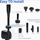 15w 1000l h Submersible Fountain Water Pump With 12 Colorful Led Lights  Mushroo