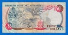 Bermuda  50 1997 P-48 Qe Ii Circulated Banknote  C 1 830447 Rare