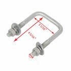 Front Boat Trailer V Guide Bow Rest Center Support Kit For 3   X 3  Crossmember