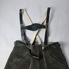 Vtg Lederhosen German Leather Shorts Size Women   s 30  Brown Oktoberfest