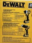 Dewalt 20v Max Kit With Compact Hammer Drill  Impact  2 Batteries  Charger  Bag