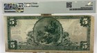 1902 Five 5 Dollar National Bank Note Durham  North Carolina Fr   600 Pmg 20