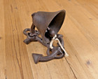 Nautical Ship Cast Iron Anchor Ringing Bell Wall Or Post Mounted Seaman Dinner