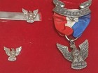 Vintage Eagle Scout Presentation Medal Set Boxed Patch Pins Bsa