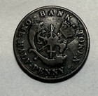 1854 Bank Of Upper Canada  Half Penny Token In Fine Condition