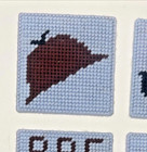 Sherlock Holmes Coasters Vintage Handmade Crochet Stitch Set Of 4 Pipe Logo