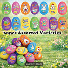 30 Set Plastic Easter Egg Shells With Removable Lids  Perfect As Easter Party