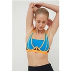 Adidas Tlrd Impact Luxe Training High Support Sports Bra Blue Orange Womens