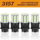 3157 Led Bulb 4-pack 64-smd 6000k For 3057 3357 3457 Tail Brake Reverse Lights