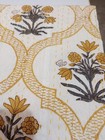 Indian Hand Block Floral Kantha Quilt blanket Cotton King Size Bedspread Throw