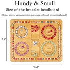 Compact Bamboo Bracelet Sizer Board - Portable   Versatile Design - 9 61 X 7 8