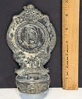 Antique Metal Holy Water Font Amw Newark Nj Catholic Church Vintage